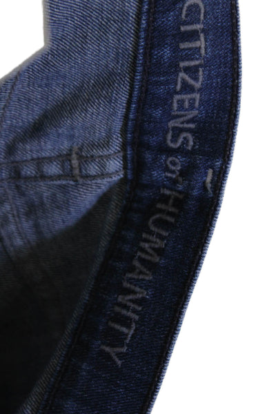 Citizens of Humanity Womens Medium Wash Dani Cropped Straight Jeans Blue Size 25