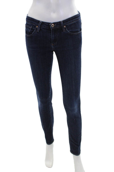 AG Adriano Goldschmied Womens The Stevie Slim Straight Jeans Blue Size 26