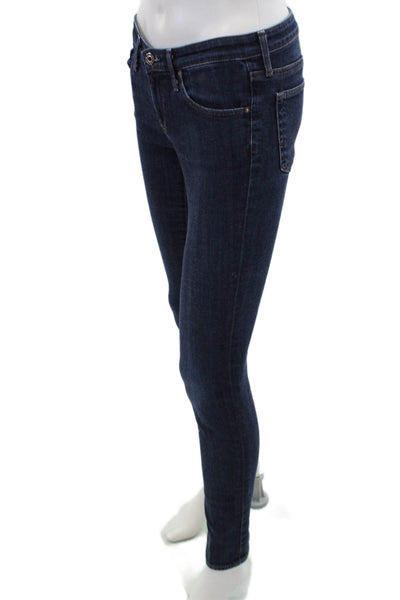 AG Adriano Goldschmied Womens The Stevie Slim Straight Jeans Blue Size 26