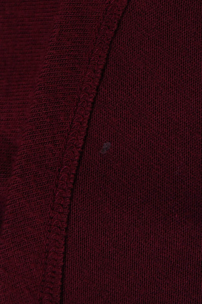 Michael Stars Womens Textured Long Sleeve Round Neck Knit Sweater Red Size M