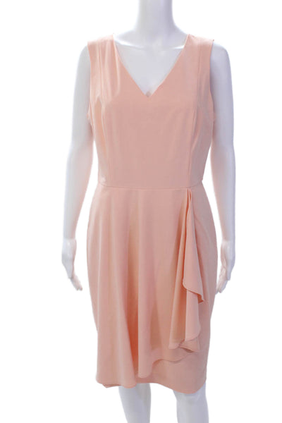 Calvin Klein Womens Sleeveless Fit + Flare Dress + Blazer Set Pink Size 10 14P