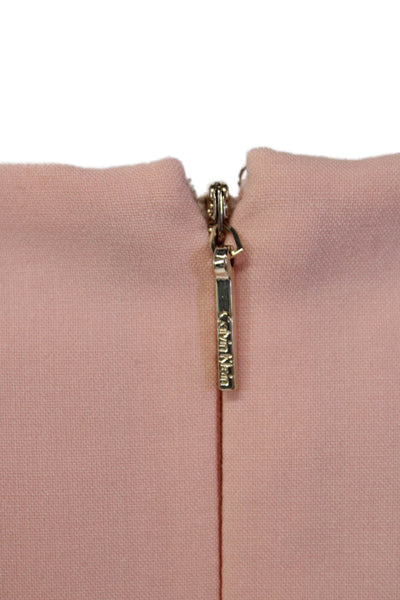 Calvin Klein Womens Sleeveless Fit + Flare Dress + Blazer Set Pink Size 10 14P