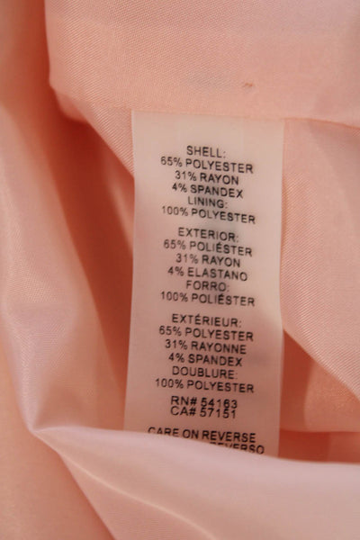 Calvin Klein Womens Sleeveless Fit + Flare Dress + Blazer Set Pink Size 10 14P