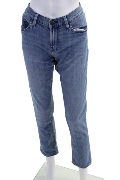 J Brand Womens Cotton Low-Rise Medium Wash Slim Denim Jeans Blue Size 31