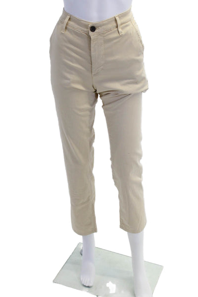 AG Adriano Goldschmied Womens Marshall Cotton Zippered Jeans Beige Size 29