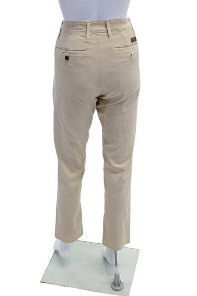 AG Adriano Goldschmied Womens Marshall Cotton Zippered Jeans Beige Size 29