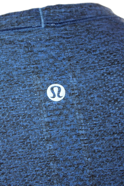 Lululemon Womens Round Neck Short Sleeve Activewear T-Shirt Top Blue SIze 4