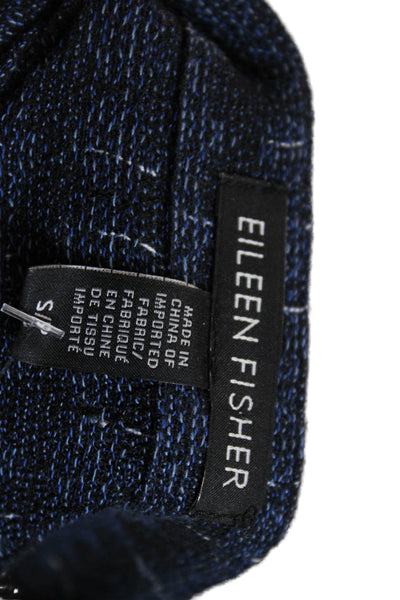 Eileen Fisher Womens 3/4 Sleeve Pullover Casual Mini Dress Blue Size S
