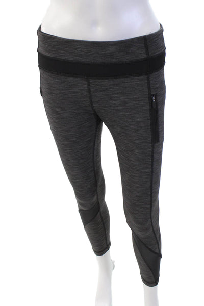 Lululemon Women's Midrise Color Block Full Length Workout Legging Black Size 6