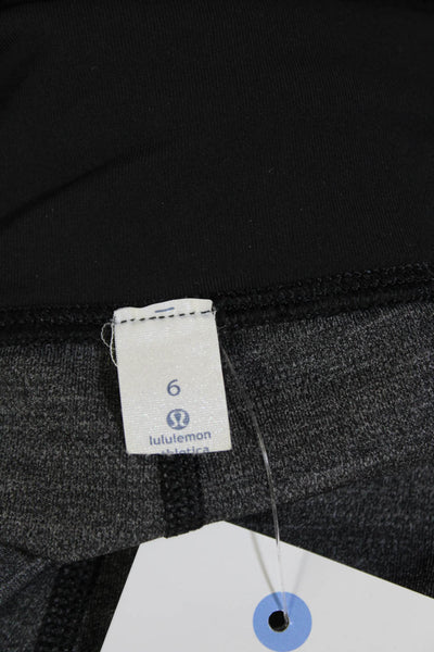 Lululemon Women's Midrise Color Block Full Length Workout Legging Black Size 6