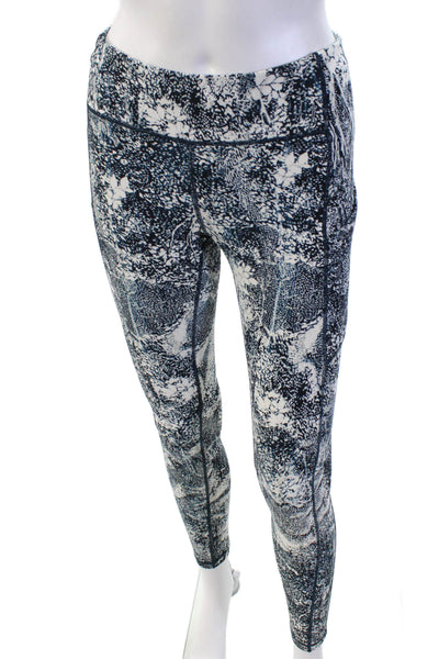 Lululemon Women's High Waist Pockets Full Length Workout Legging Blue Size 6