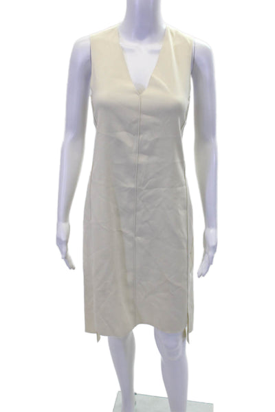 Rag & Bone Womens Sleeveless V Neck A Line Asymmetrical Maxi Dress Yellow Size 2