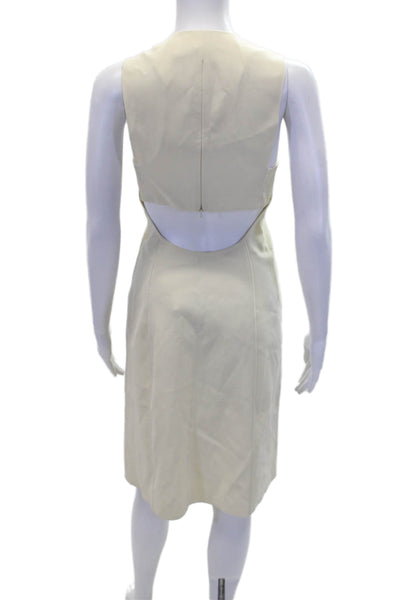 Rag & Bone Womens Sleeveless V Neck A Line Asymmetrical Maxi Dress Yellow Size 2