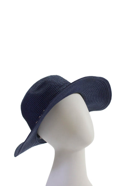 Genie by Eugenia Kim Womens Straw Braided Detail Panama Hat Blue One Size