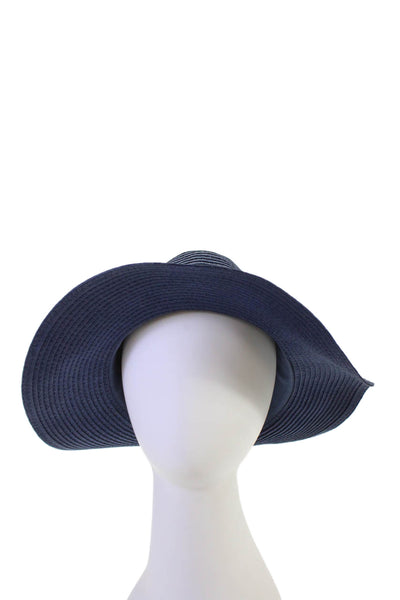 Genie by Eugenia Kim Womens Straw Braided Detail Panama Hat Blue One Size