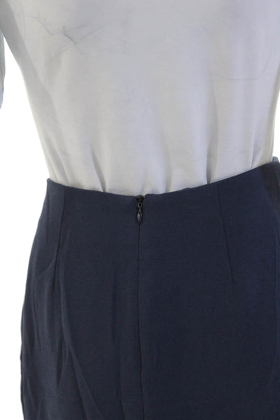 Drew Womens Textured Zip Lined Ruffle Tier Short Skirt Blue Size 04