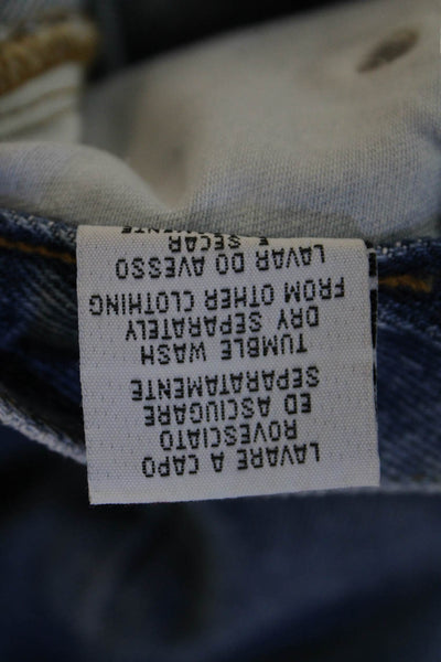 Uniform Womens Cotton Buttoned Four Pocket Straight Legged Jeans Blue Size 29