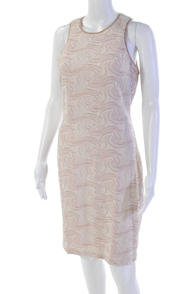 Belle Badgley Mischka Women's Sleeveless Sparkle Mini Dress Pink Size 4