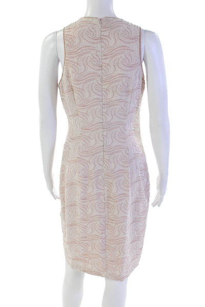 Belle Badgley Mischka Women's Sleeveless Sparkle Mini Dress Pink Size 4
