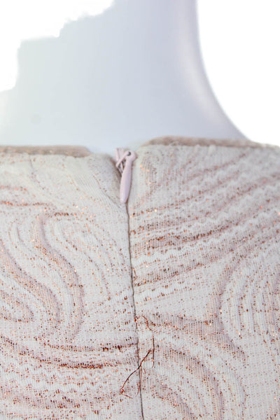 Belle Badgley Mischka Women's Sleeveless Sparkle Mini Dress Pink Size 4