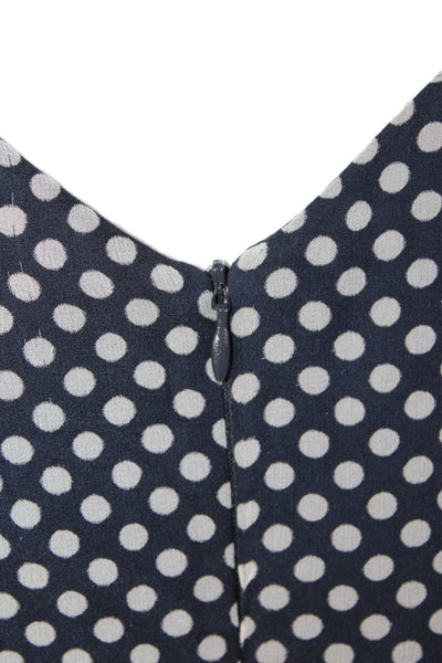 Badgley Mischka Collection Women's Ruffle Tiered Midi Dress Polka Dot Size 0