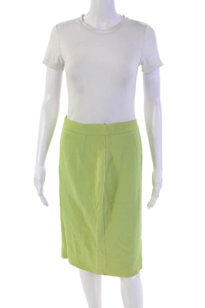 Sportmax Womens Back Zipped Buttoned Slip-On Midi Pencil Green Size 12