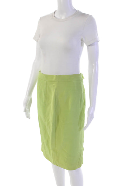 Sportmax Womens Back Zipped Buttoned Slip-On Midi Pencil Green Size 12