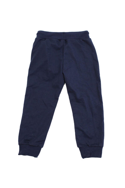 Alta Linea Boys Cotton Graphic Print Drawstring Jogger Sweatpants Navy Size 4Y