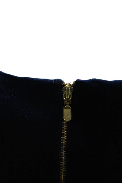 Mark & James by Badgley Mischka Womens Front Zipper Pencil Dress Blue Size 4