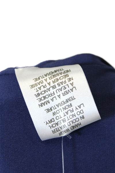 Mark & James by Badgley Mischka Womens Front Zipper Pencil Dress Blue Size 4