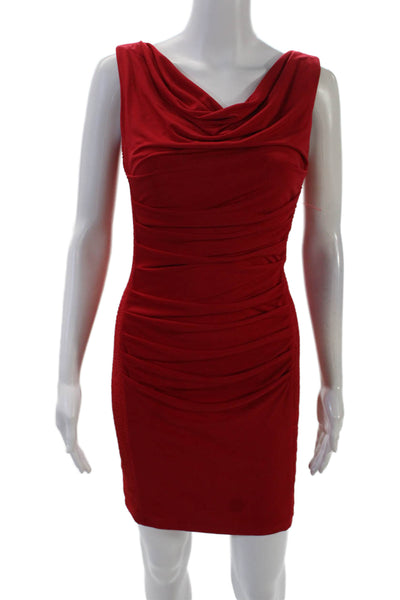 Mark & James by Badgley Mischka Womens Sleeveless Body Con Dress Red Size 6