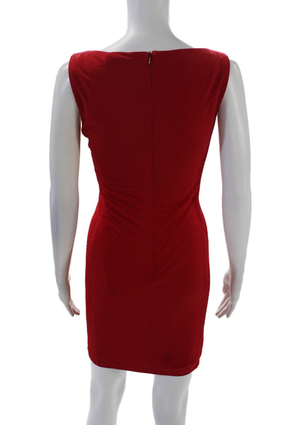 Mark & James by Badgley Mischka Womens Sleeveless Body Con Dress Red Size 6