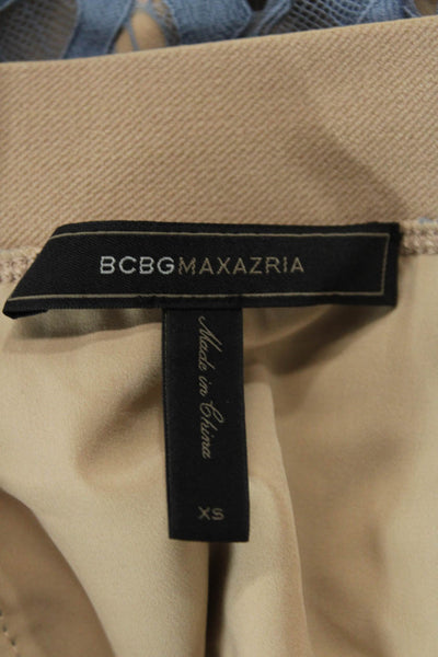 BCBG Max Azria Womens Bess Knee Length Pencil Skirt Shadow Blue Size Extra Small