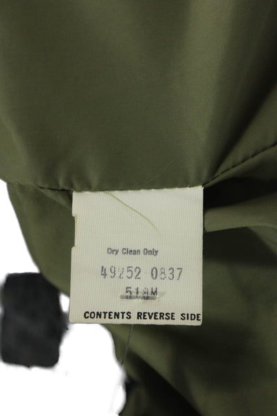Levi Strauss & Co Womens Hooded Full Zipper Jacket Green Cotton Size Small