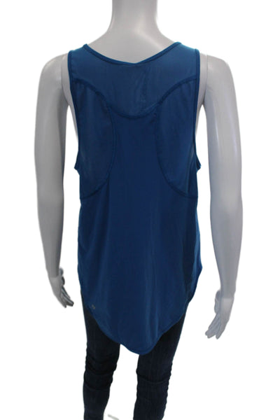 Lululemon Womens Scoop Neck Sleeveless Lined Casual Tank Top Blue Size S