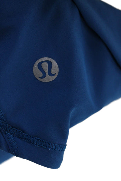 Lululemon Womens Scoop Neck Sleeveless Lined Casual Tank Top Blue Size S