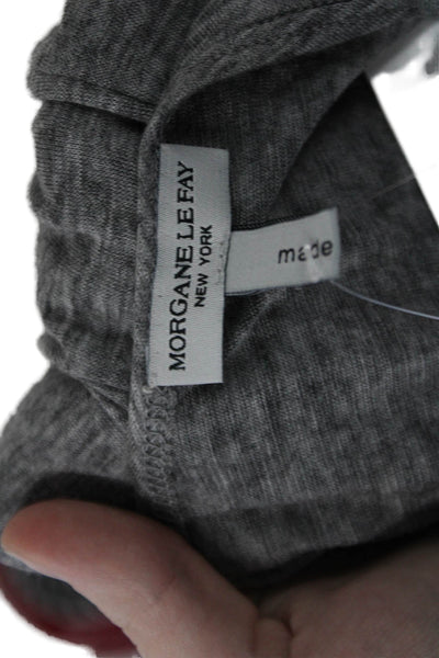 Morgane Le Fay Womens Heathered Round Neck Pullover Tank Top Gray Size S