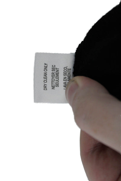 Worth New York Womens Wool Round Neck Pullover Tank Top Blouse Black Size P