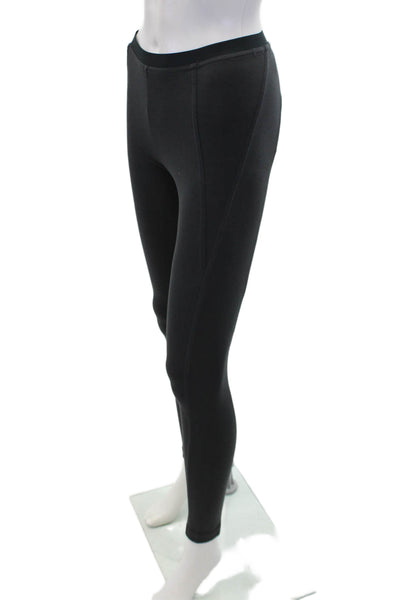 Vince Womens Solid Elastic Waist Pull On Mid-Rise Ankle Leggings Gray Size S