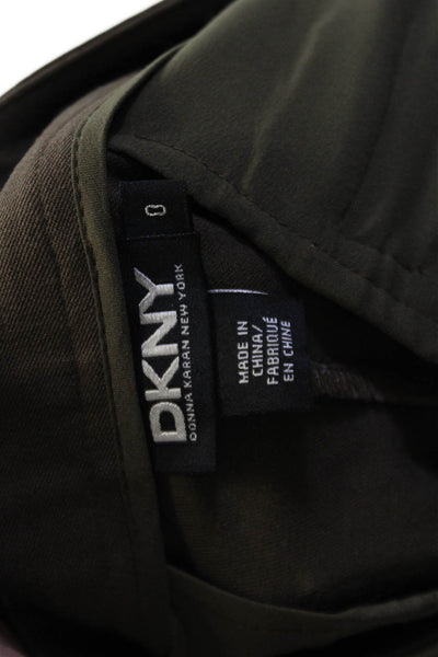 DKNY Womens Cotton Multi-Pocket Low-Rise Skinny Pants Trousers Brown Size 0