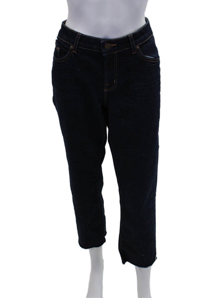 J Brand Womens Curvy Fit Cigarette Leg Dark Wash Jeans Ink Blue Cotton Size 32