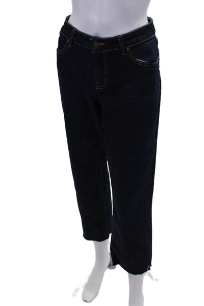 J Brand Womens Curvy Fit Cigarette Leg Dark Wash Jeans Ink Blue Cotton Size 32