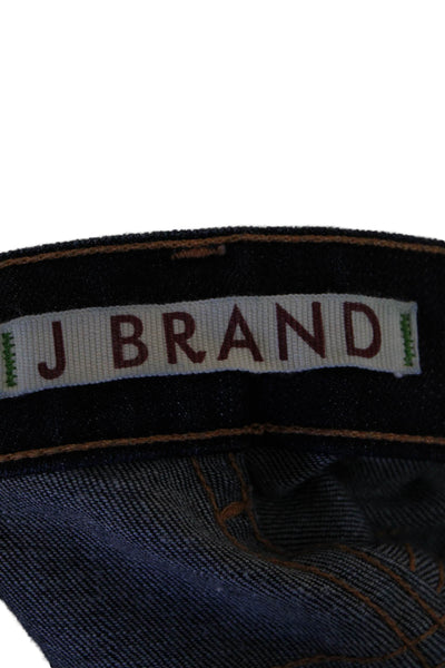 J Brand Womens Curvy Fit Cigarette Leg Dark Wash Jeans Ink Blue Cotton Size 32