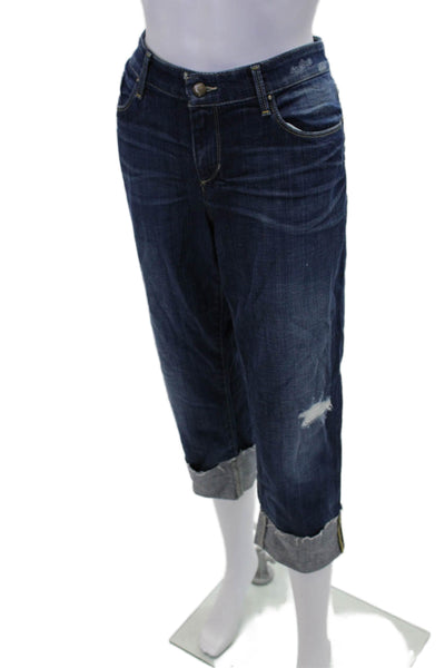 Joes Womens Karrie Wash The Best Friend Cuffed Jeans Blue Cotton Size 30