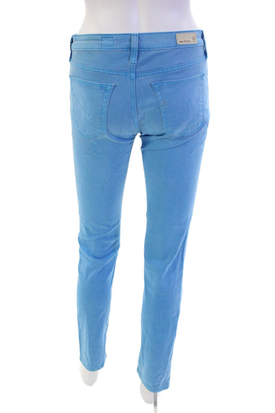 AG Adriano Goldschmied Womens Zipper Fly Mid Rise Stilt Cigarette Jeans Blue 26