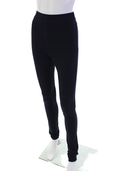 Something Navy Womens Pull-On Stretch High-Waisted Ponte Leggings Blue Size S
