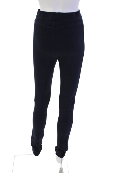 Something Navy Womens Pull-On Stretch High-Waisted Ponte Leggings Blue Size S