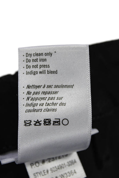 Paige Womens Cotton Zippered Mid-Rise Skinny Denim Jeans Black Size 25