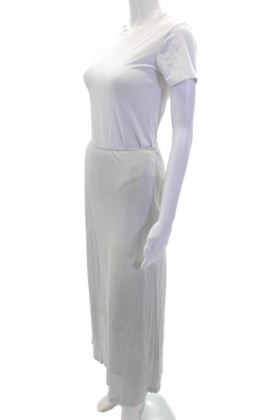 Glenfield Womens Lined Stretch Casual Midi Skirt Solid Gray Size M