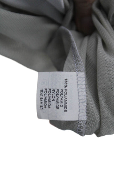 Glenfield Womens Lined Stretch Casual Midi Skirt Solid Gray Size M